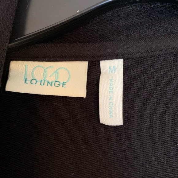 LOGO Lounge by Lori Goldstein French Peplum Cardigan with chiffon trim - Picture 2 of 5